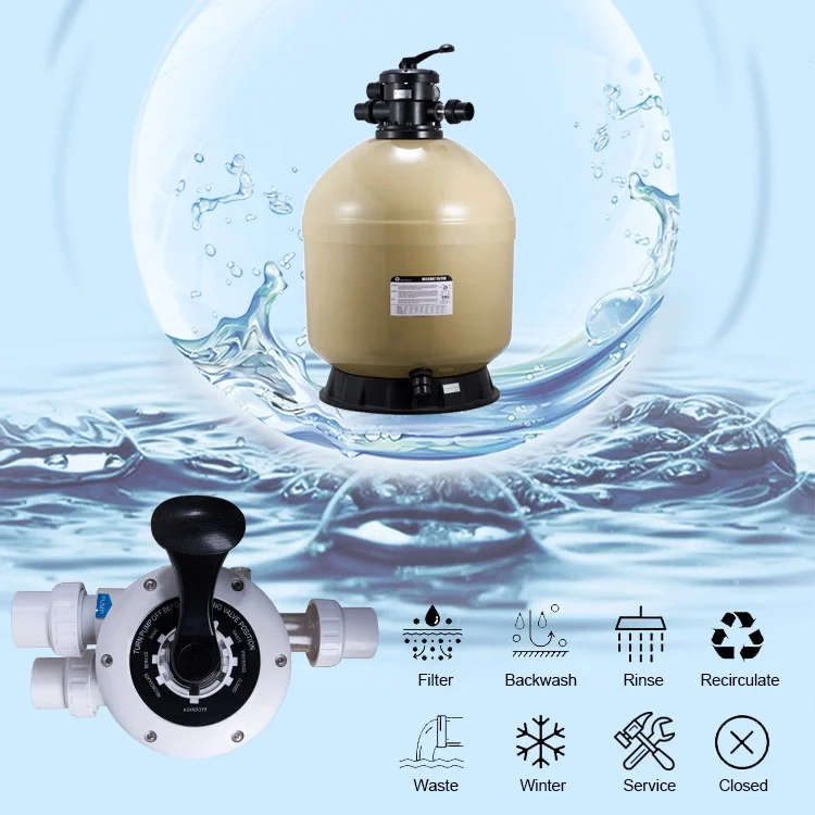 High Quality Material Swimming Pool Water Filter Tank Piscina Silica Sand Swimming Pool Filter Filtro de piscina