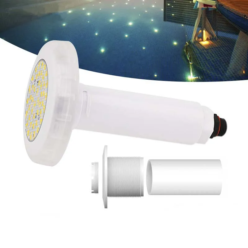 6W/12W Color Changeable LED Underwater Star Light IP68 ABS Smart Outdoor Swimming Pool and Pond Fountain Lights for PVC Pipe