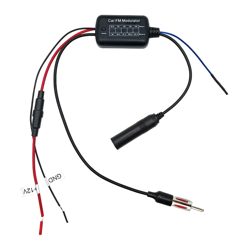 High Quality Black Car Radio Antenna Lossless Audio Modulator 76MHZ-108MHZ