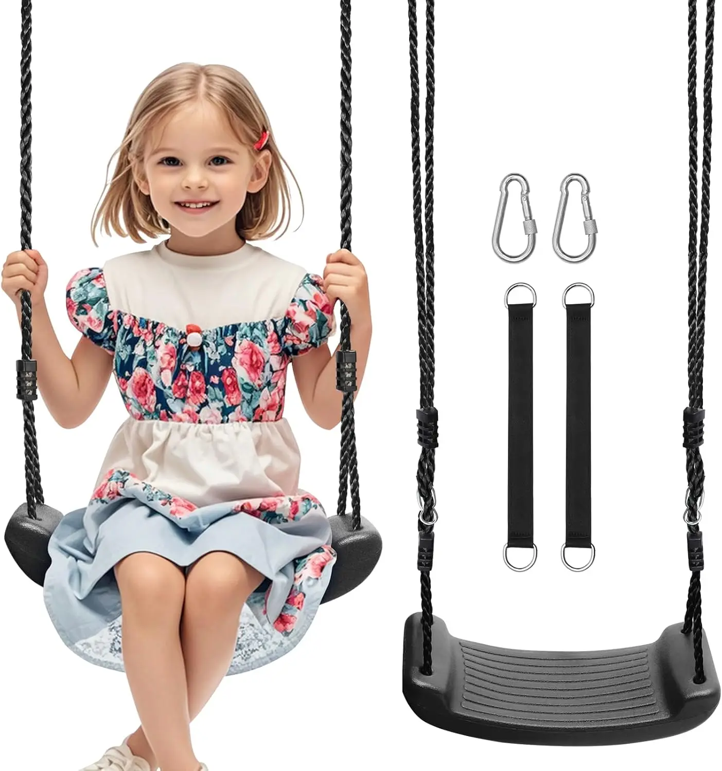 Baby swing chair Playground easy to assemble colorful PE Rope Children Kids Tree hanging Baby swing chair