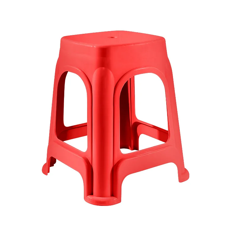 Modern Design Adult Dining Table Chair Extra Thick Square Plastic Stool Bench Household Use Gym Wholesale Living Room