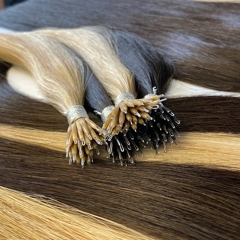100% Remy Double Drawn Cuticle Aligned Hair Wholesale Suppliers for Silky Straight Nano Ring, I, U, V, K, Flat Tips Extensions