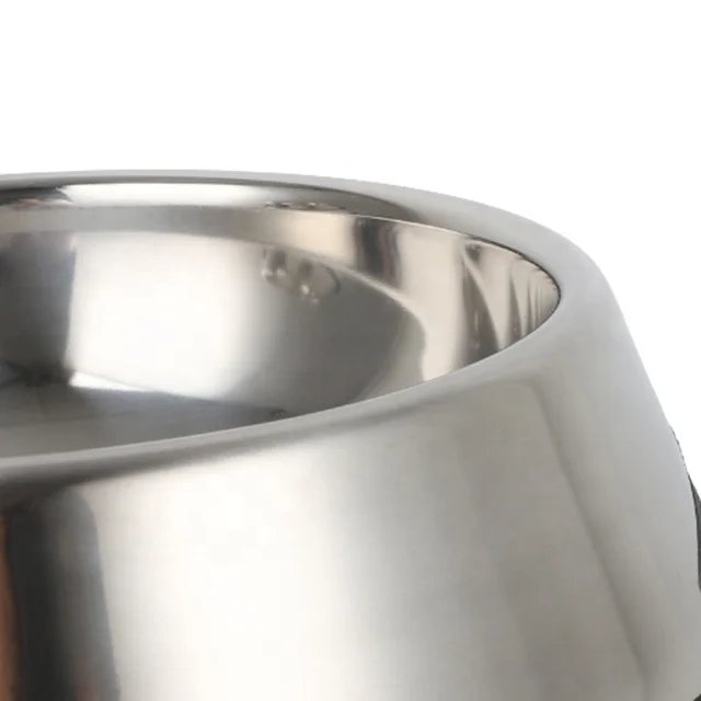 Нескользящая миска для кормления собак разных размеров из нержавеющей стали, миска для кормления питомцев, миска для домашних животных с логотипом на заказ