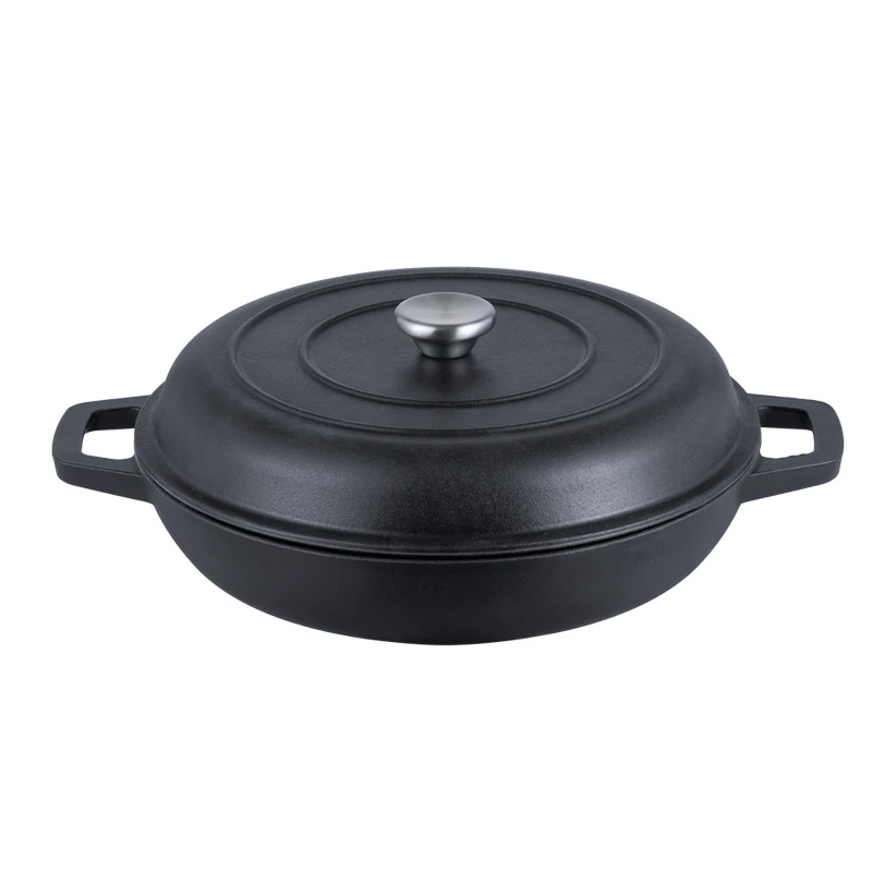 5 Pcs Enamel Cast Iron Set Including Dutch Oven Grill Pan Skillet Cooking Casseroles Cookware Set