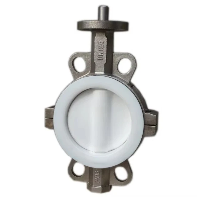KEFA PN16 DN450 18-дюймовый PTFE высокопроизводительный клапан-бабочка ручной