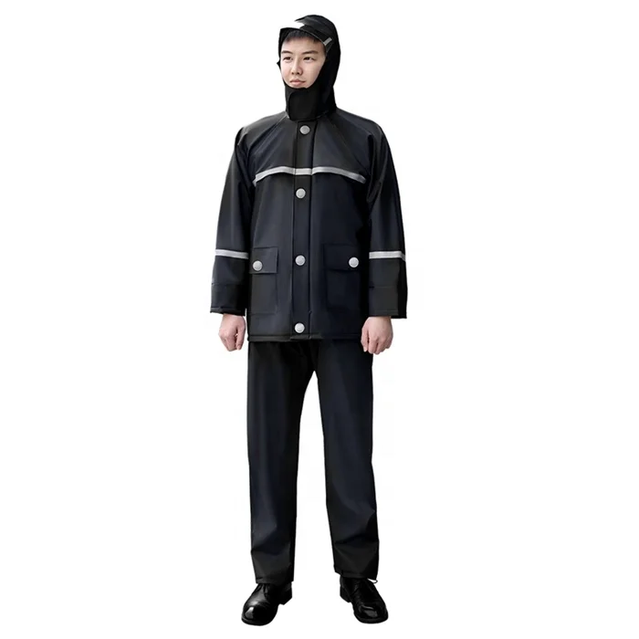
Tianwang High Quality Waterproof Heavy Duty Raincoat for Recycling Fishing Farm Work Industrial Rubber Rain Coat 