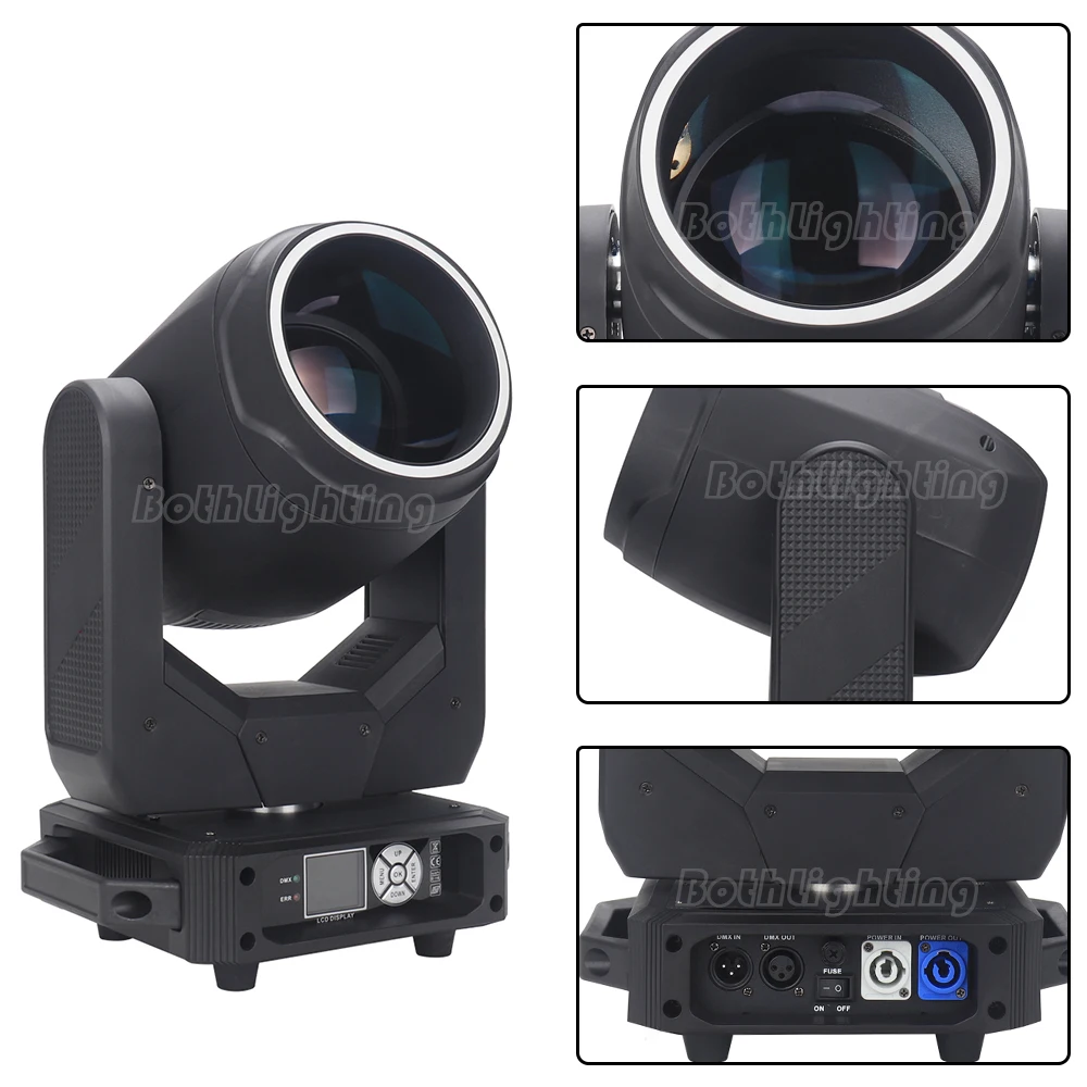 BothLighting 200W LED Beam Moving Head Light 24 Prisms luces Discoteca 7r Sharpy Beam  Lights For DJ Night Club Stage