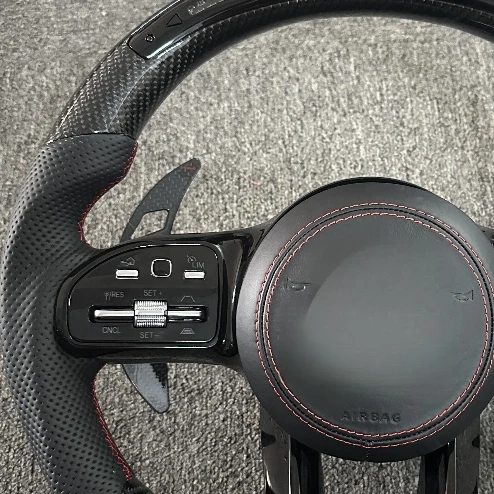 Руль для Mercedes-Benz S300 S320 S420 S500 W204 W212 W213 W205 W447 E63 LED Alcantara руль