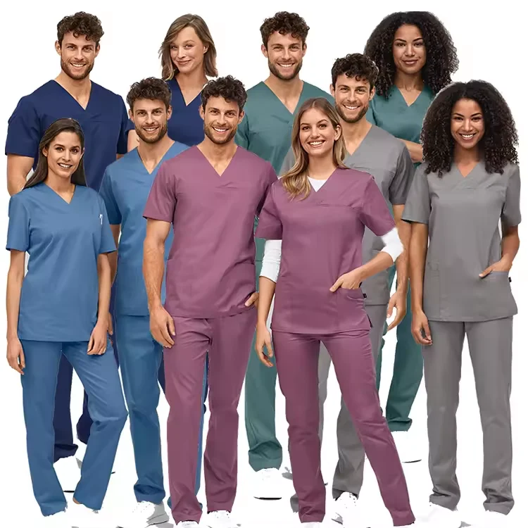 wholesale customized designer medical scrubs scrub suits for doctors and nurses surgical scrubs