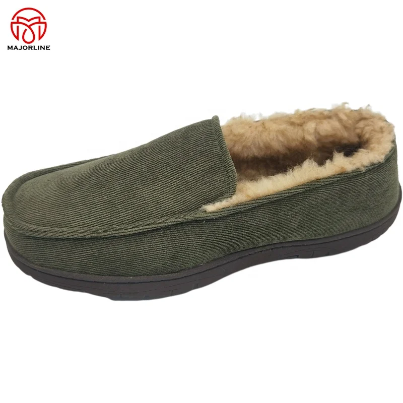 OEM selling  Manufacturer Custom Wholesale coduroy Slippers for Men Flat Moccasins Loafer Driving Shoes Dress Shoes for Men