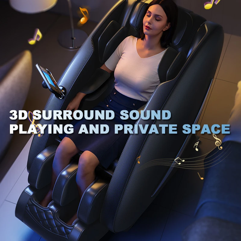 2022 new original design smart manipulator 3D 4D zero gravity SL track massage chair with bluetooth