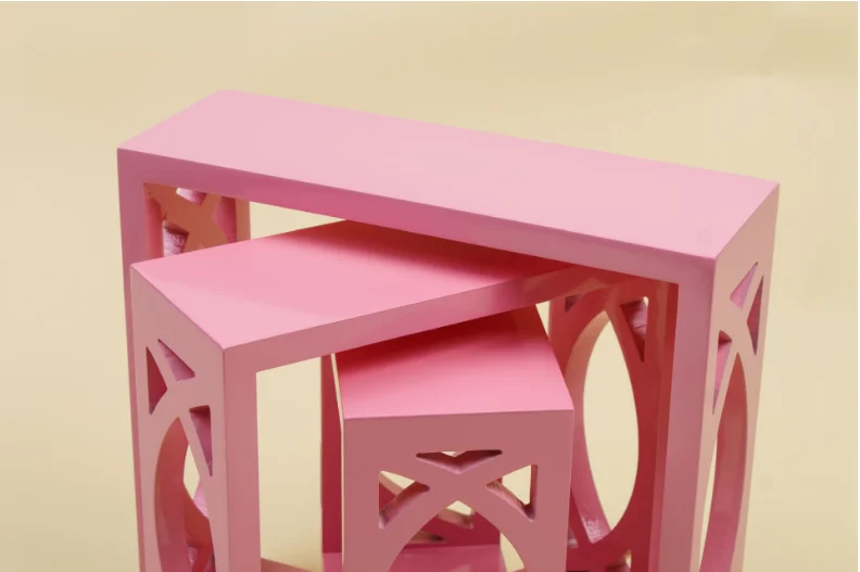 Home decorative E1 MDF  wall mounted shelf board and PU paint set3 cd rack