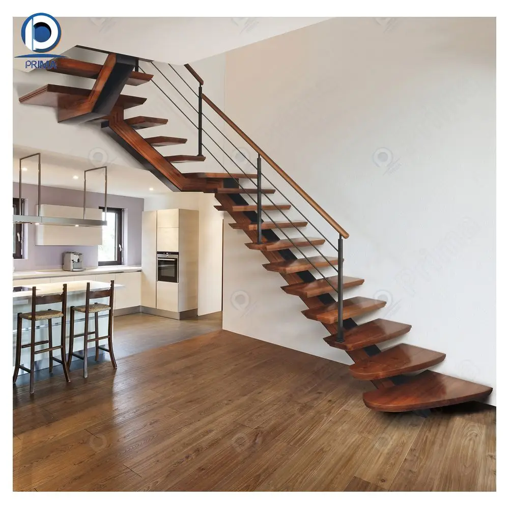 Prima fancy New design for floating stairs metal staircase kit steel stairs