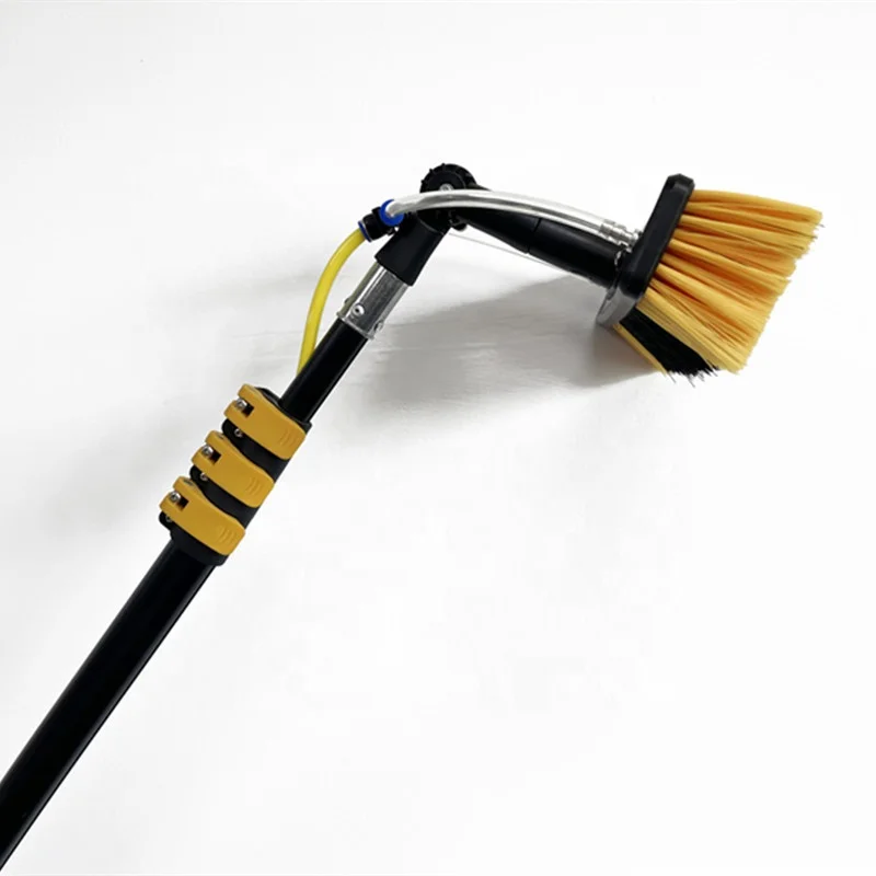 Lightweight Window Cleaning water fed telescopic pole Solar Panel Wash Brush