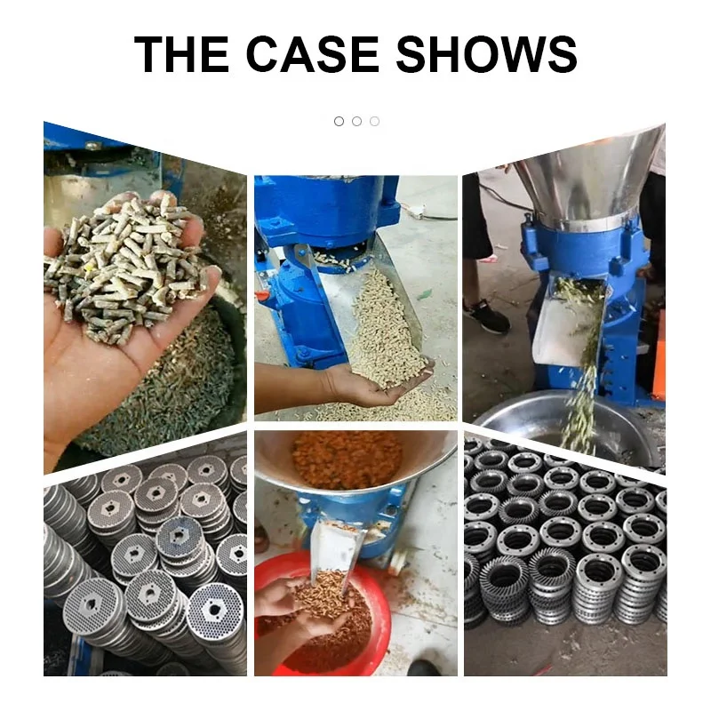 Popular bulk 210 filter feed pellet machine 2.5mm grinding disc pelletizer machine for animal feeds at good price