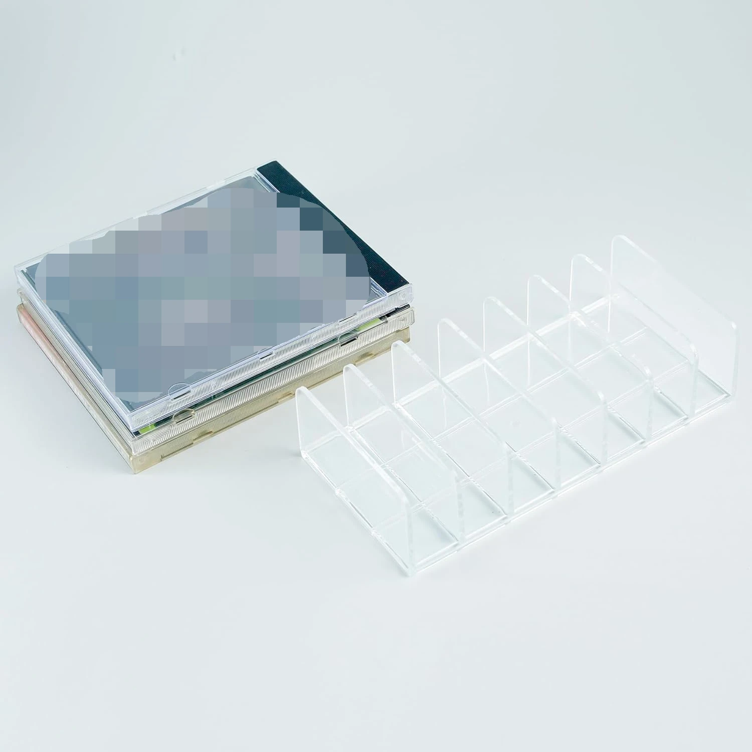 Высокое качество Штабелируемый Индивидуальный размер прозрачный акриловый дисплей CD стеллаж для хранения