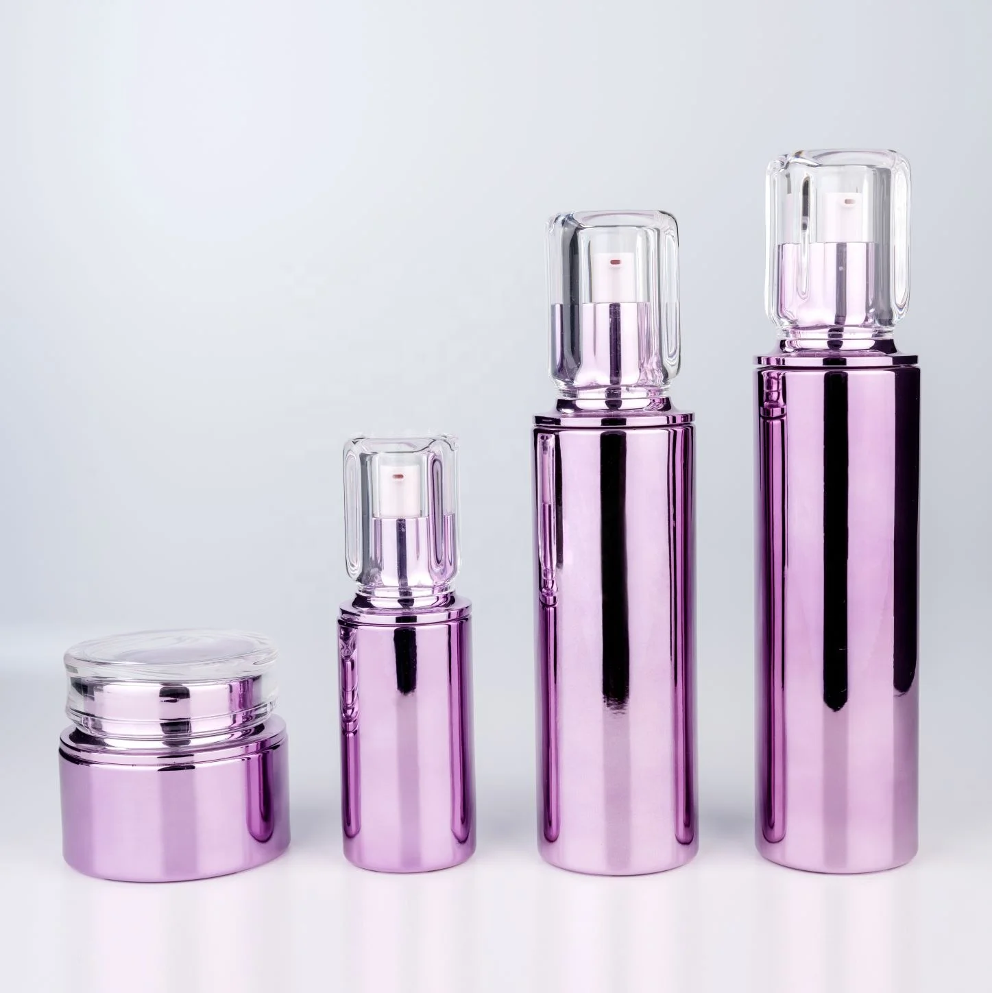 45ml/100ml colored aluminum portable empty lotion bottles and  container cosmetics cream jar 65g