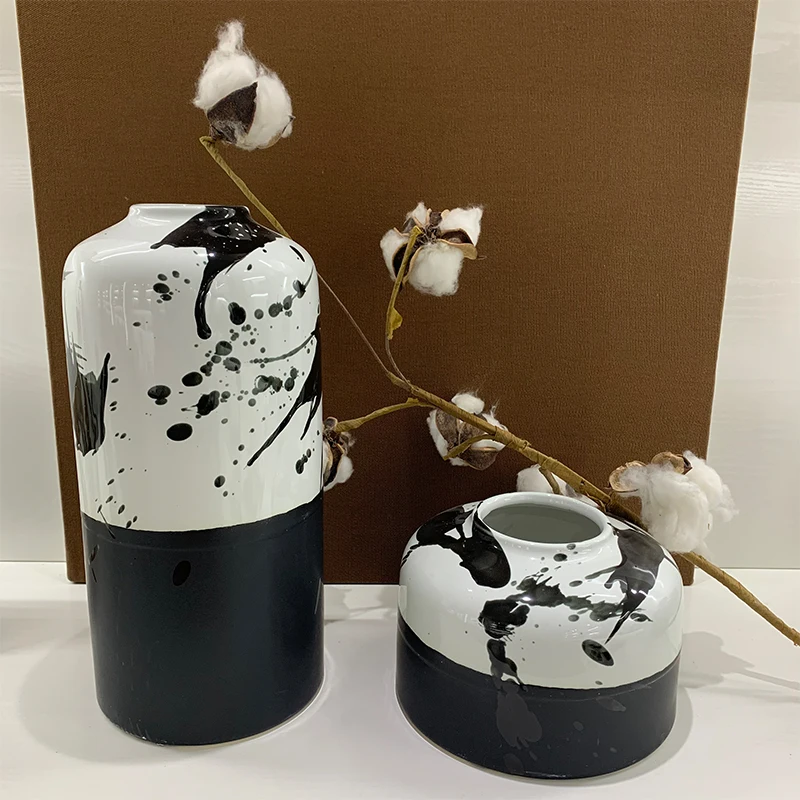 Modern minimalist handmade art Zen vase ceramic ornaments living room TV cabinet ceramic vase