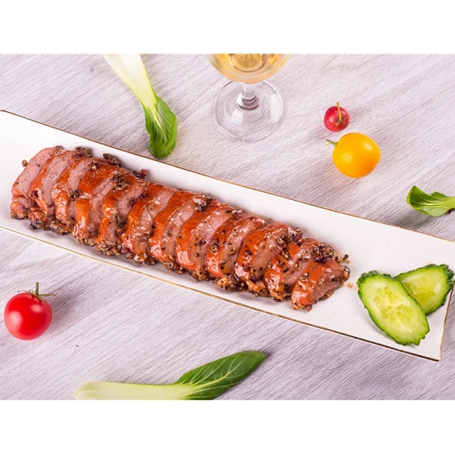 Горячая Распродажа качественный Вкусный Черный Перец утка мясо копченая утка грудь