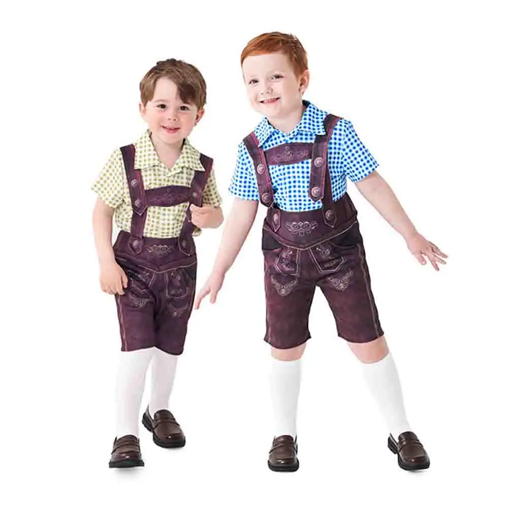 German Halloween Party Overall Bavarian Traditional Festival Men Oktoberfest Costume