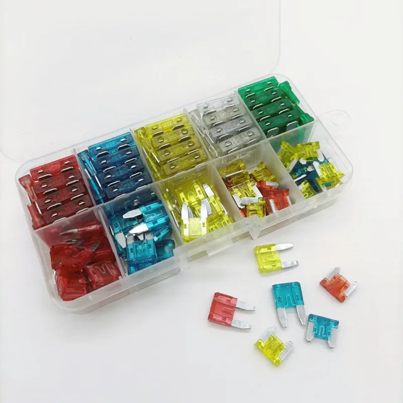 Wholesale Functional and Colorful Standard Car Automotive ATC Blade Fuse Box 122pcs/ box 10 15 20 25 30 amp fuses