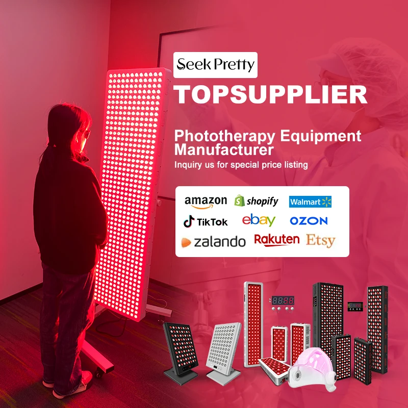 Portable 660nm 850nm Infrared Red Light Therapy Healing Panels Floor Stand Red Light Therapy Panel For Whole Body