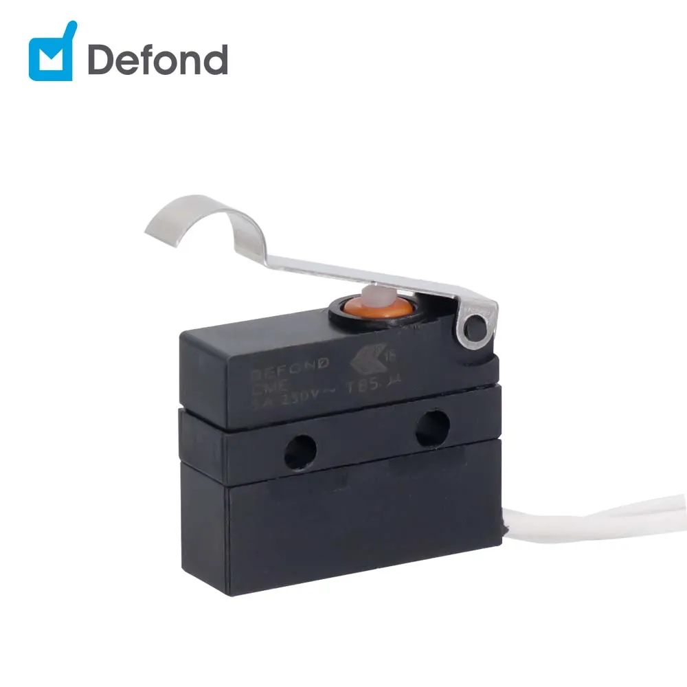 water tight micro switch SPST Defond CME-1105-BA-AAS31-04R 5A 250VAC hermetically sealed micro switches IP65 microswitch