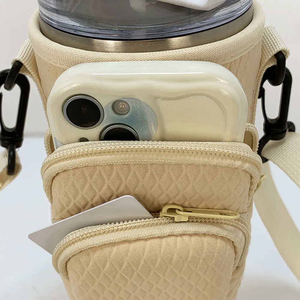 Adjustable Strap Travel Sleeve Pouch Bag for Stanley Cup 40Oz With Handle 30Oz Tumbler Water Bottle Thermal Case Bt16 Laudtec