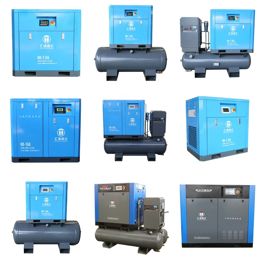 Cheap Price 22Kw 30Hp 10Bar Pm 10Hp All In One Screw Air Compressor