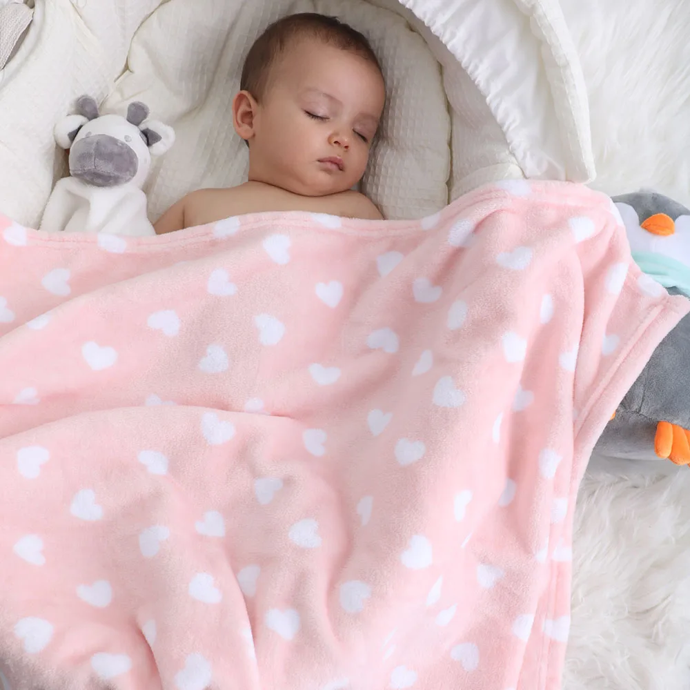 Customized Newborn Baby Blanket Cute Baby Towels and Blankets Winter Warm Swaddle For Newborns Receiving Blanket