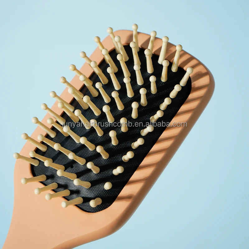 Scalp Massage Brush Bamboo Wide Wholesale  Tooth Comb Beard  Wood