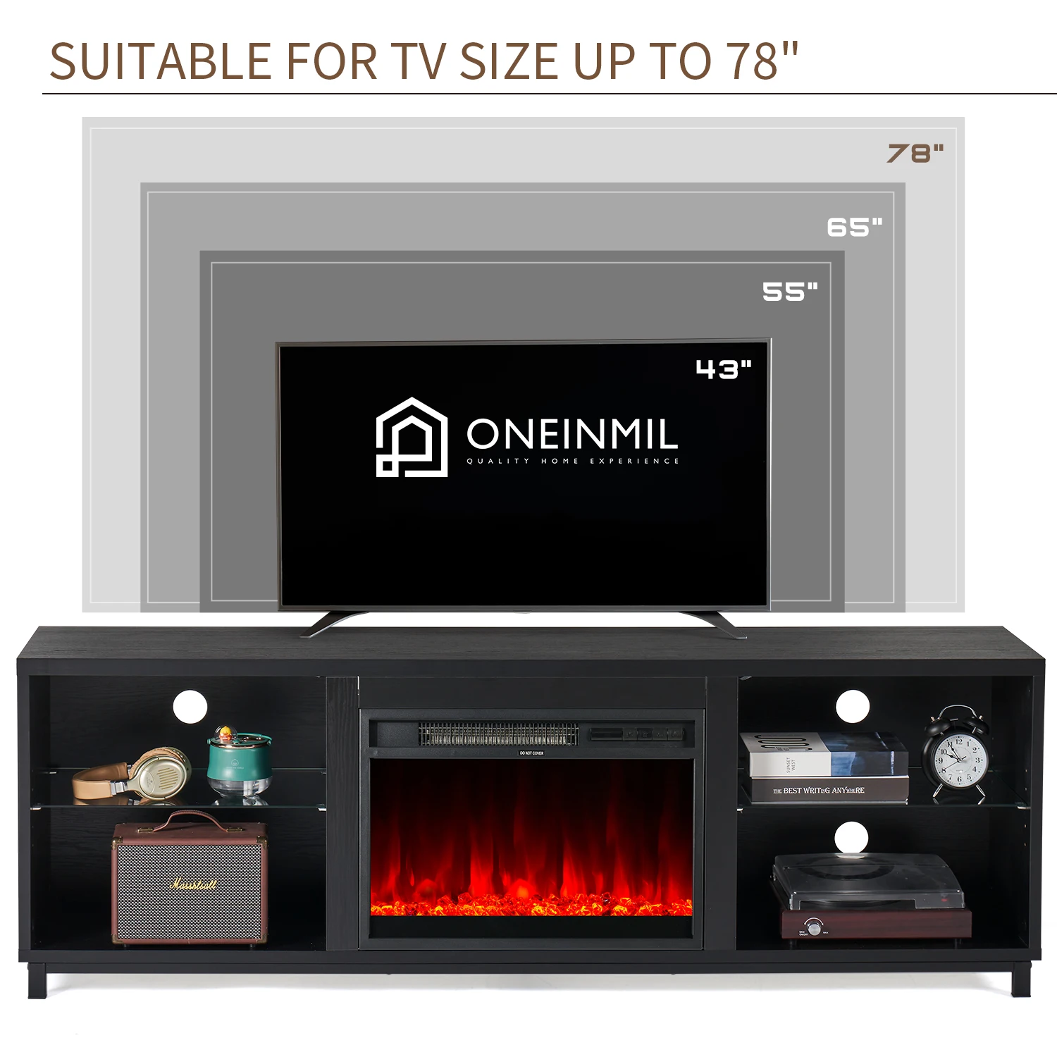 Modern Panel Wood TV Stand and Coffee Table Versatile Furniture for Home Living Room Bedroom Hotel or Apartment Use