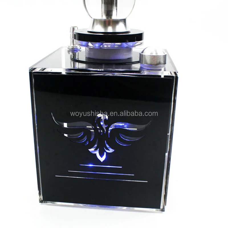 Набор акриловых кальянов портативный кальян небольшой квадратный акриловый со светодиодной подсветкой