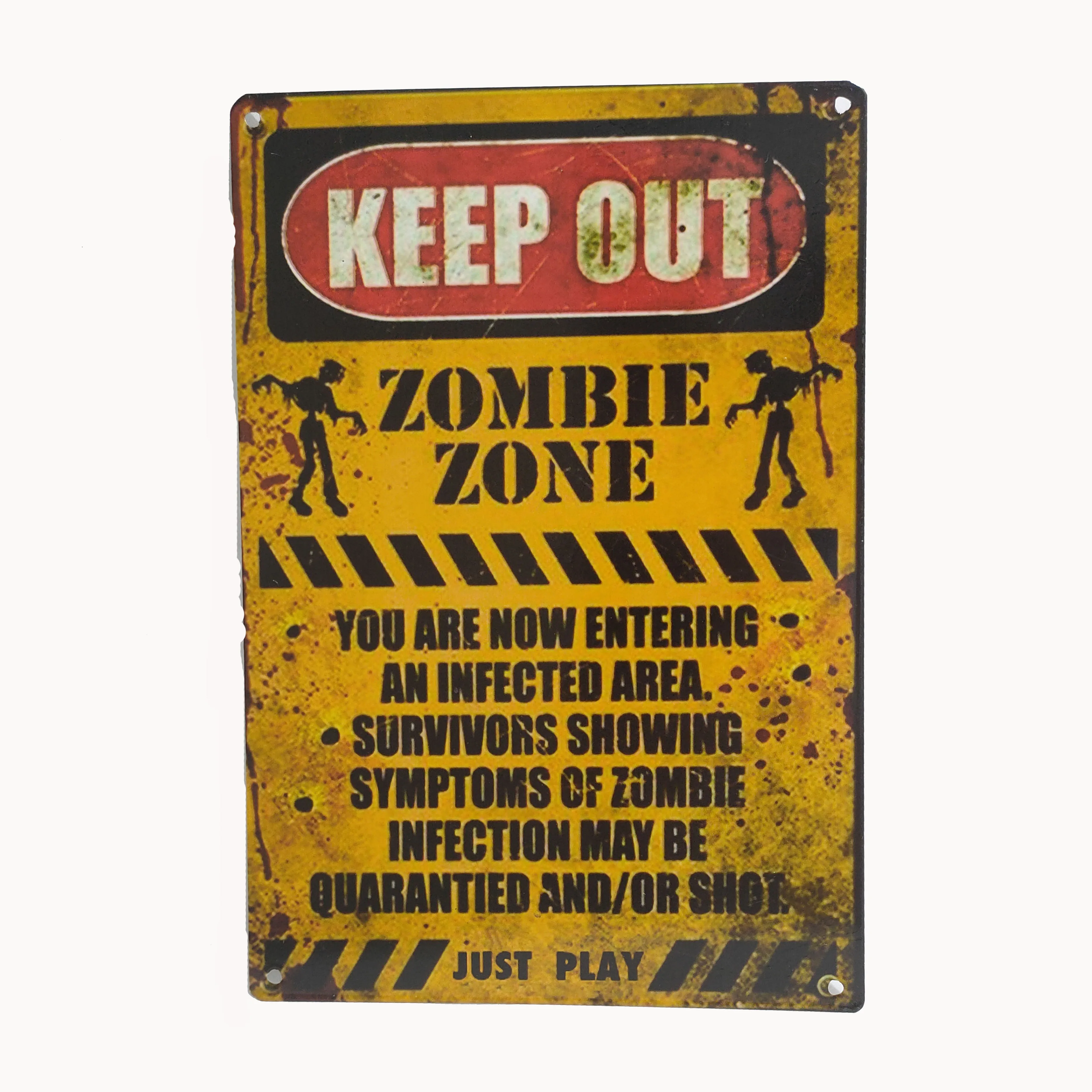 
custom vintage metal tin sign for wall 