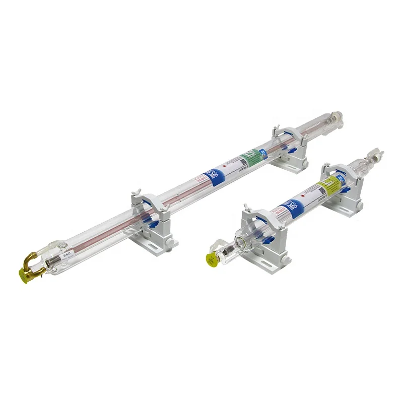 Yongli 50w 60w Diameter 50mm 80mm Tube Length 800mm 1000mm 1200mm Universal Co2 Laser Tube