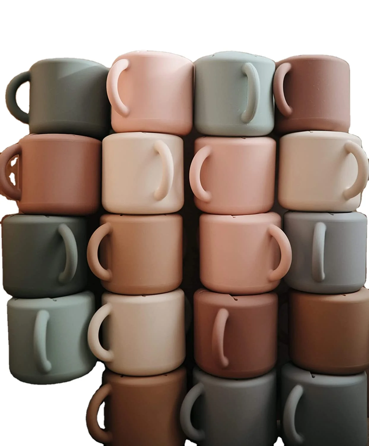 Soft Silicone Snack Cup Spill Proof Food Container for Toddler and Baby