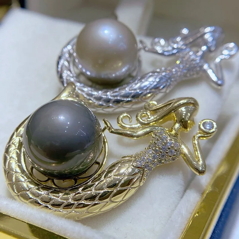 12-13mm AAA Flat Round Edison Pearl Cultured Freshwater Pearl Pendant For Jewelry Making 1 buyer