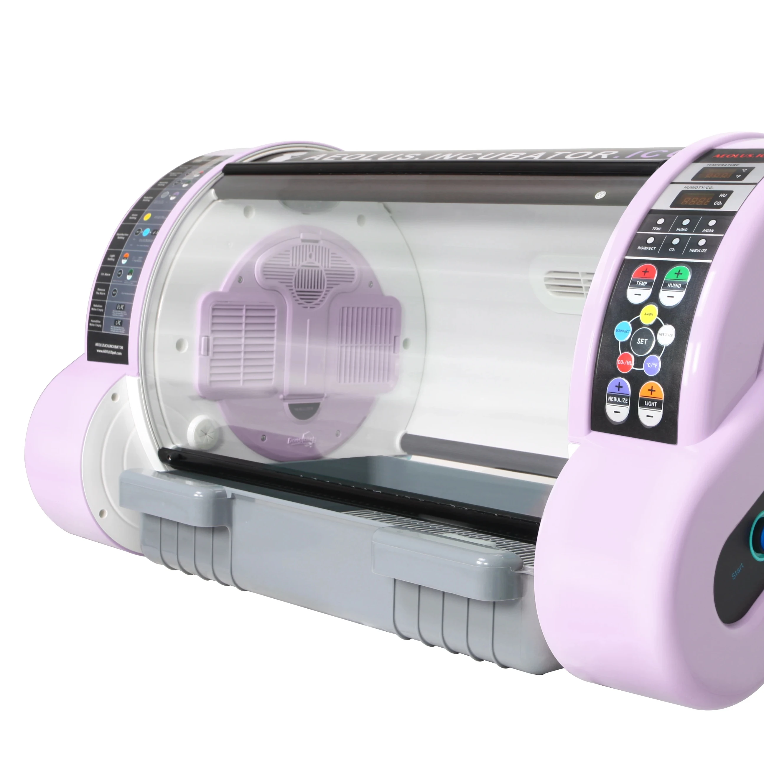 Eurpet Veterinary Equipment Icu Pet Incubator With Temperature Self-adaption Adjustment System Vet Icu Cage