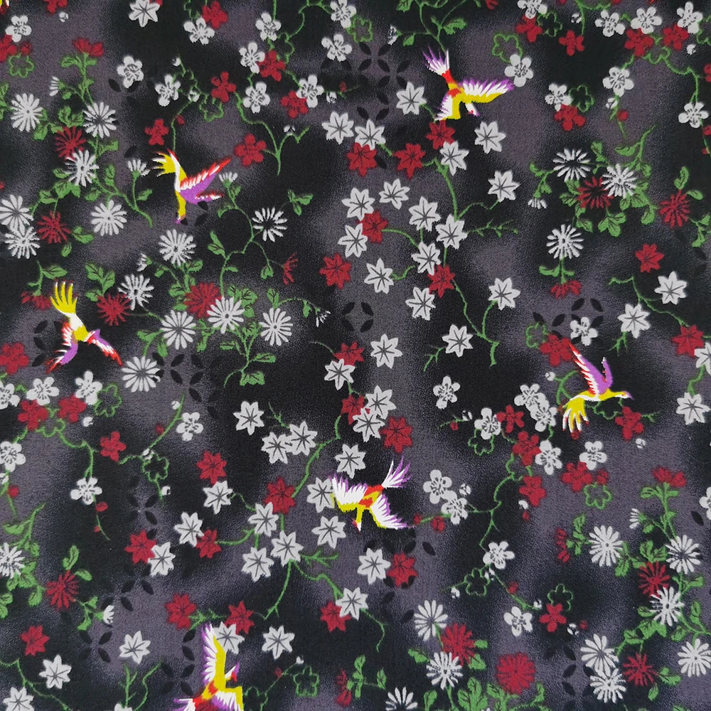 Combined 60s cotton poplin Reactive Screen Print shirt Fabric