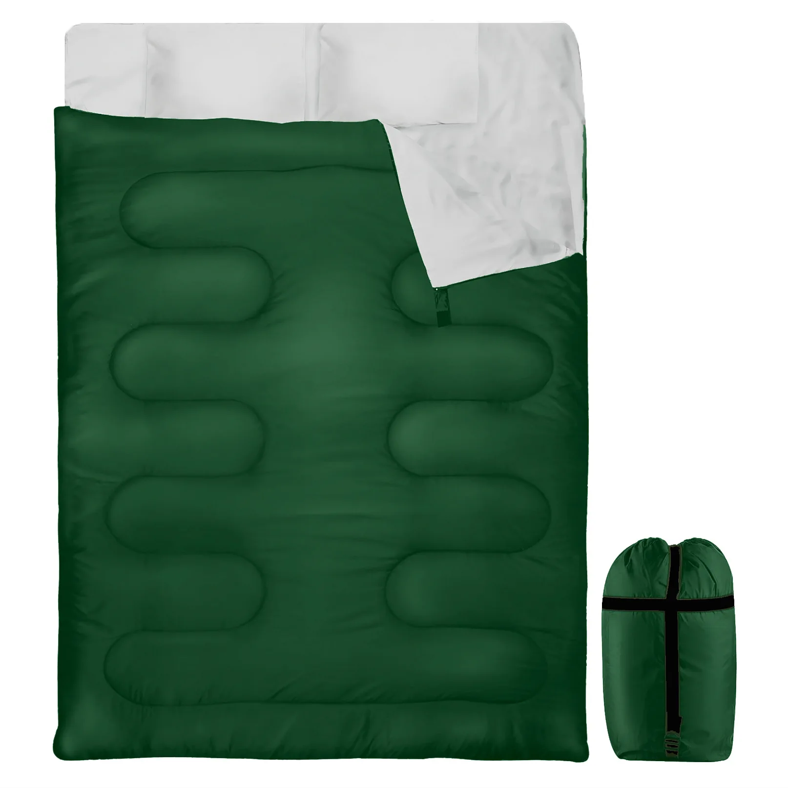 JinTeng 2023 Factory Wholesale Hot Sale Outdoor Camping Hiking New Envelope Cotton Dual Person King and Queen Sleeping Bag