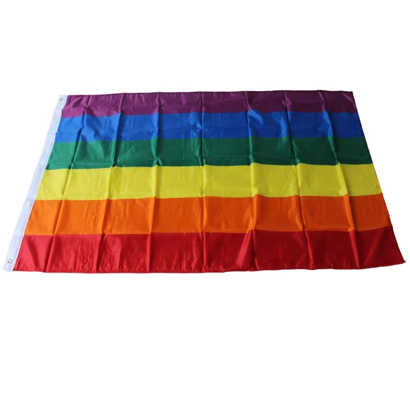 
Cheap price custom printed wind resist polyester fabric polyester printing gay pride 