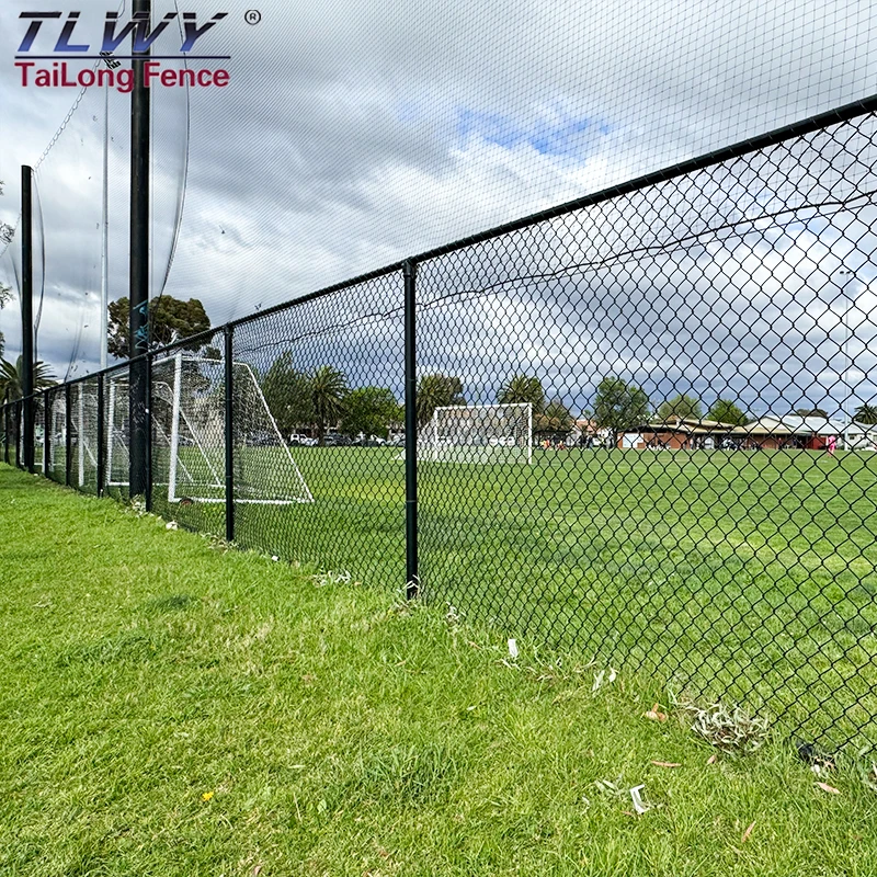 Industry Metal Heavy Gauge Border Fence Chain Link Temporary Fence With Privacy Screen