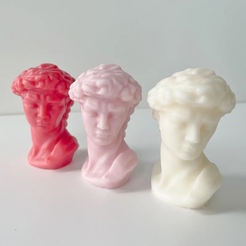 3D Candle Silicone David Human Torso Mold, Body Silicone Mold for Candle Making, Epoxy Resin DIY Craft Homemade Soap Statue Mold