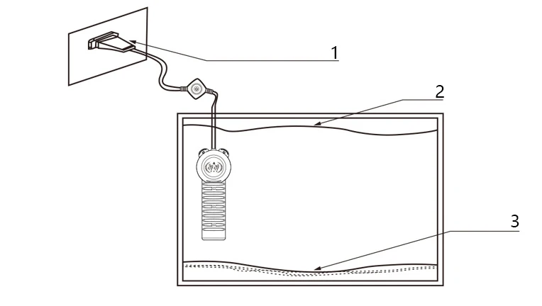 Fish tank frequency conversion explosion-proof intelligent heater aquarium automatic constant temperature heating rod