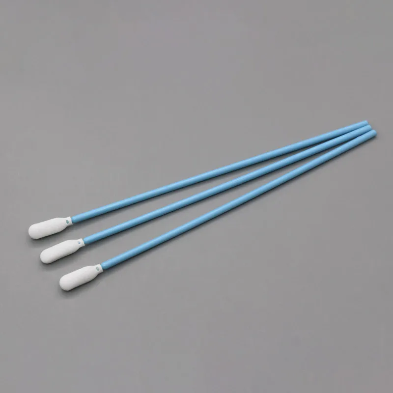 Round Tip ESD Foam Safe Swab Long Handle Sponge Cleaning Swab Stick for Electronic Parts and Components