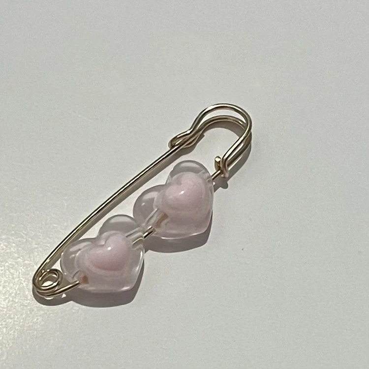 Three Matte Jelly Ball Beads Brooch Pins As Waist Collection Tool Metal Kilt Safety Hijab Clips Buckle for Women