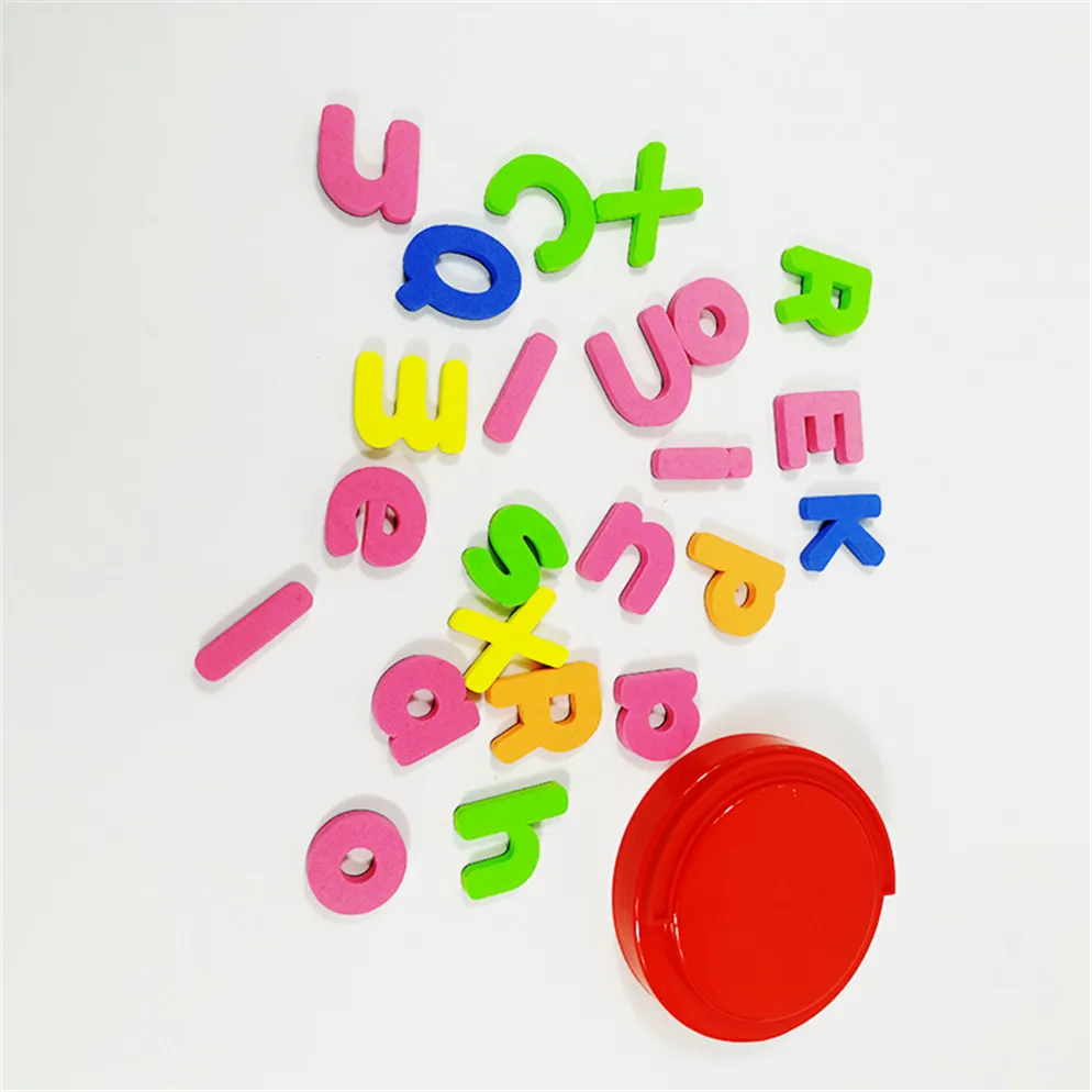 Free sample products kids educational eva foam alphabet lower case magnetic letters numbers for whiteboards