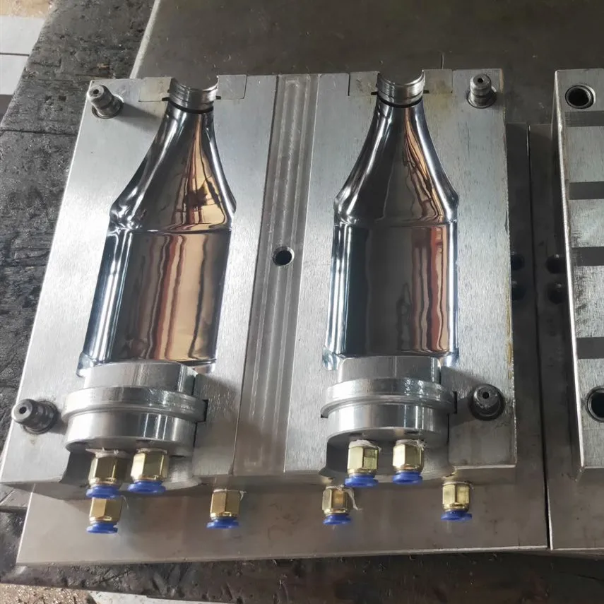 two cavities PET plastic tomato sauce bottle blowing bottle mold making