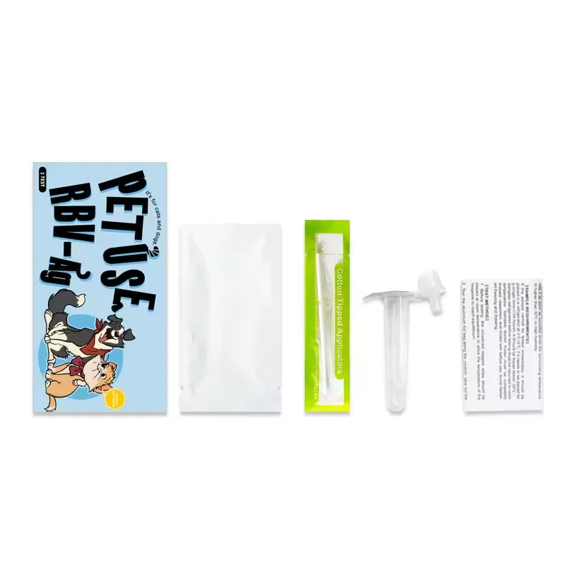 High Accuracy Canine and Feline Cassette Strip Rabies Virus RBV Antigen Rapid Test Kit For Dog and Cat Rabies Test