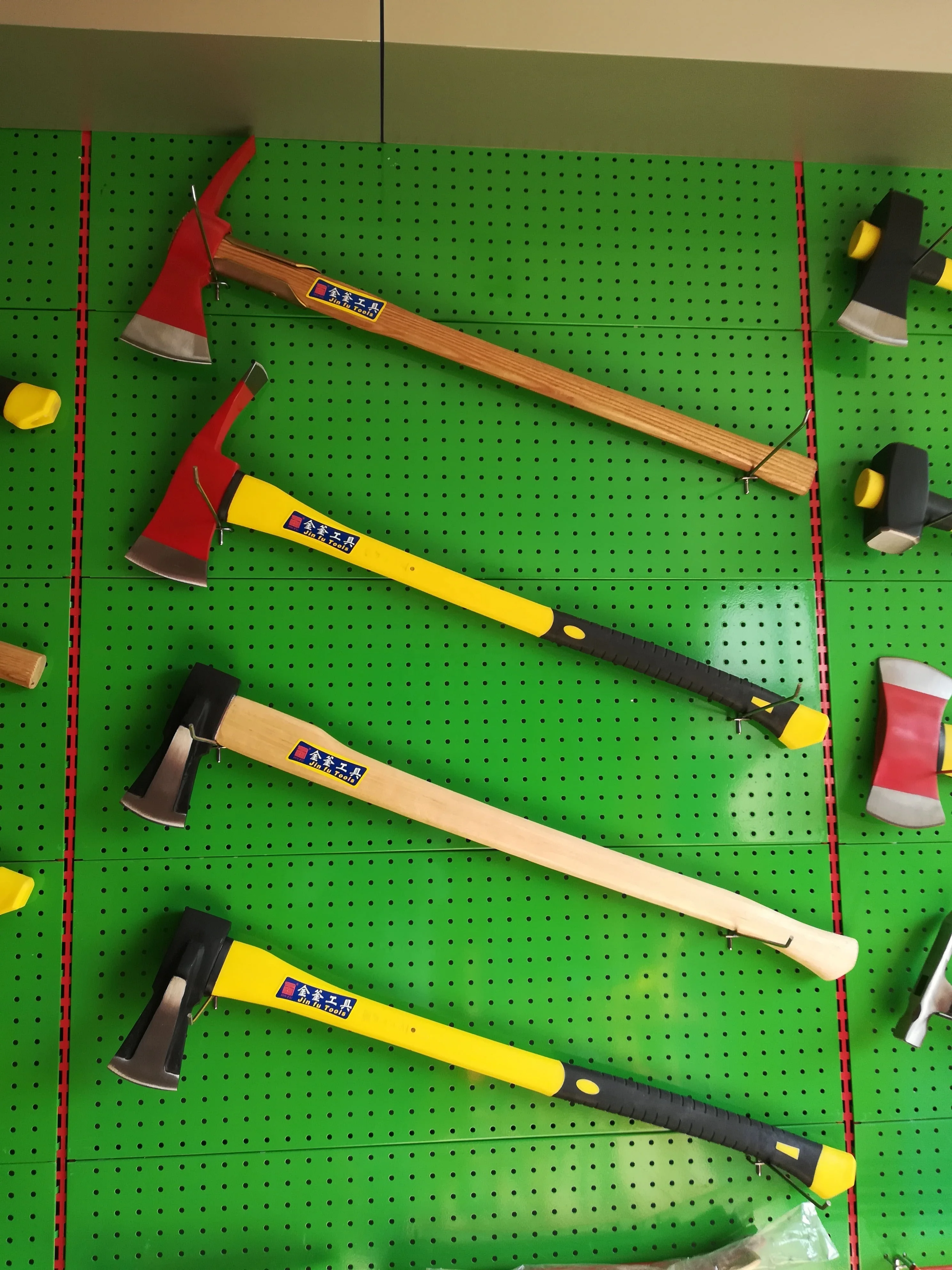 Forged A613 axe with wooden  handle